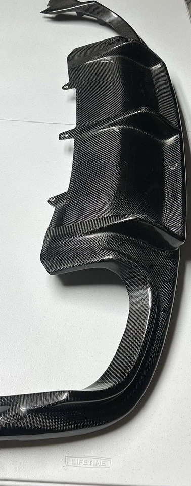 Real Carbon Fiber Rear Bumper Diffuser Lip For Audi A5 Sline S5 B8.5 12-2017 US - Image 3 of 4