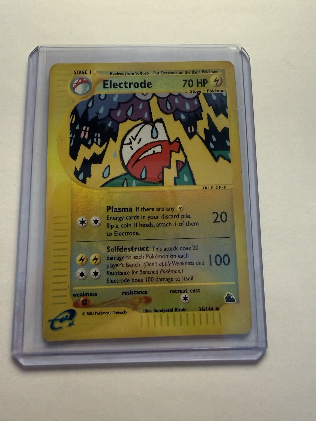 Pokemon Electrode 36/144 Skyridge Reverse Holo LP E-Reader Rare 2003