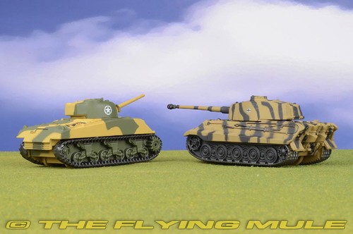 Corgi 1:90 Sherman vs King Tiger 2-Piece Set - Picture 2 of 8