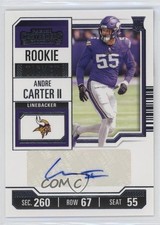 2023 Panini Contenders Rookie Ticket Andre Carter II #170 Auto 12g7