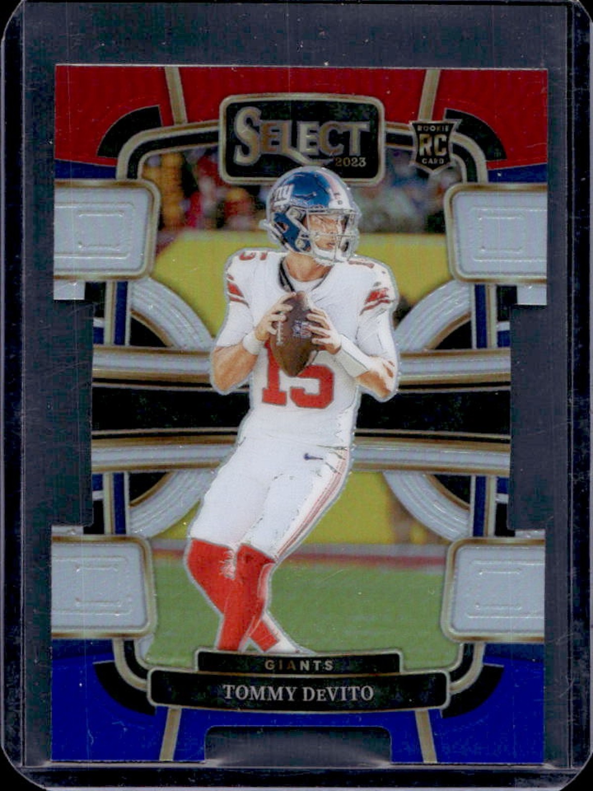 2023 Select Tommy DeVito RC Red and Blue Prizms Die Cut Concourse #73 Giants