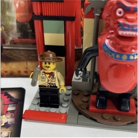 LEGO Adventurers: Orient Expedition Passage of Jun-Chi 7413 w/ Minifigs & Cards