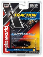 Auto World SC373 R35 Xtraction Ultra G Slot Car 2010 Chevy Camaro BLACK