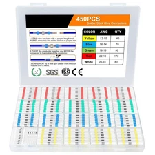450 conectores de cable con sellado de soldadura, manguito de soldadura. neuvo.