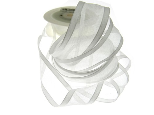 Chiffon Organza Ribbon With Satin Edge - 25m x Whole Rolls - 10mm/15mm /25mm - Picture 24 of 44