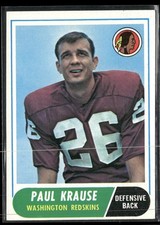 1968 Topps #166 Paul Krause
