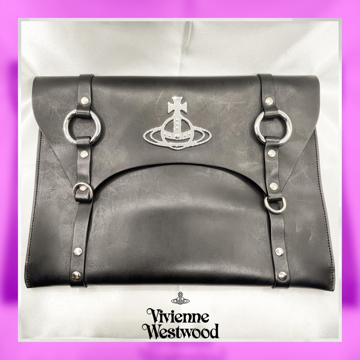 Vivienne Westwood バッグ Vivienne Westwood Leather Clutch Black Women's From Japan
