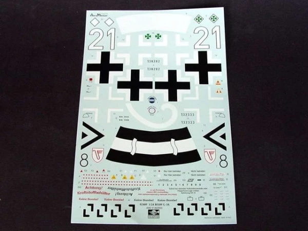 Trumpeter 02409 MESSERSCHMITT BF-109 G-10 1:24 Kit di modellismo - Immagine 4 di 4