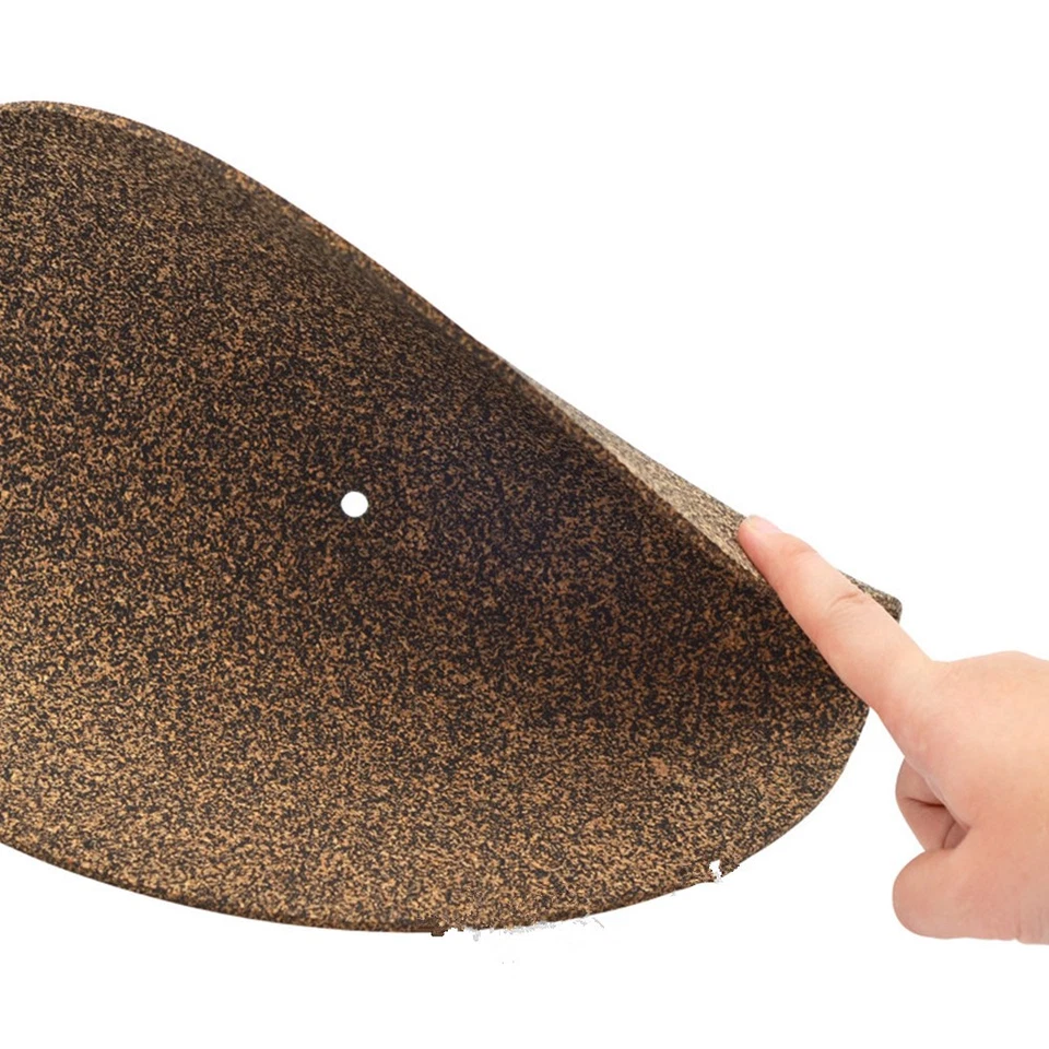 Пробковый и резиновый коврик для проигрывателя пластинок дисков виниловых пластинок антистатический коврик B - Изображение 4 из 4