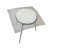 Lab Bunsen Burner Tripod Stand with Mesh Screen 6 Inch and 6 Inch Removable L...