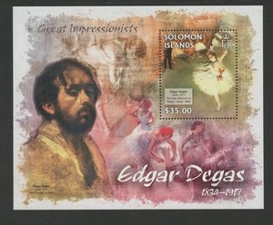 SOLOMON ISLANDS 1268, 2013 EDGAR DEGAS, SHEET OF 1, MNH (SOL4578)