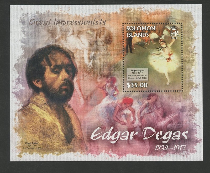 SOLOMON ISLANDS 1268, 2013 EDGAR DEGAS, SHEET OF 1, MNH (SOL4578)