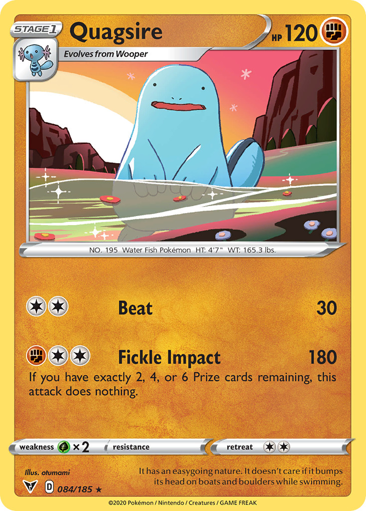 Quagsire 084/185 R Vivid Voltage Pokemon NM/M