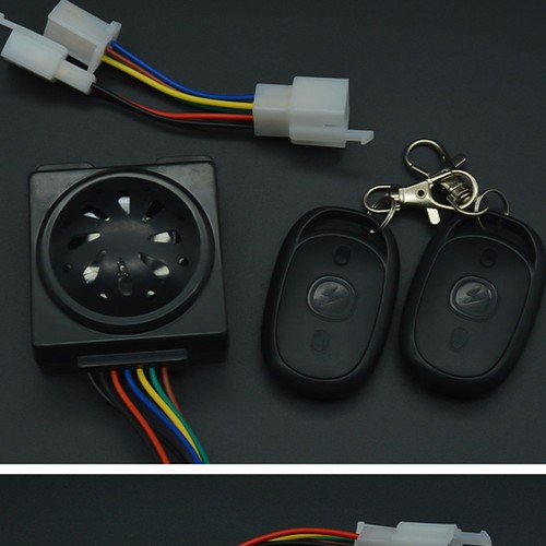 Elektro Motorrad Alarmanlage Diebstahlsicherung Fernbedienung Warner Hupe - Bild 6 von 9