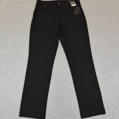 Hurley Command Pant Mens 32x31 Black Exist 5 Pocket Performance Golf Chino NWT