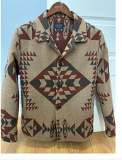 EUC Pendleton Indian Indian Print Basket Maker 100 Wool Jacket Men's M