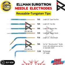 Ellman Surgitron Needle Electrodes Reusable Tungsten Tip Cautery Needle CE
