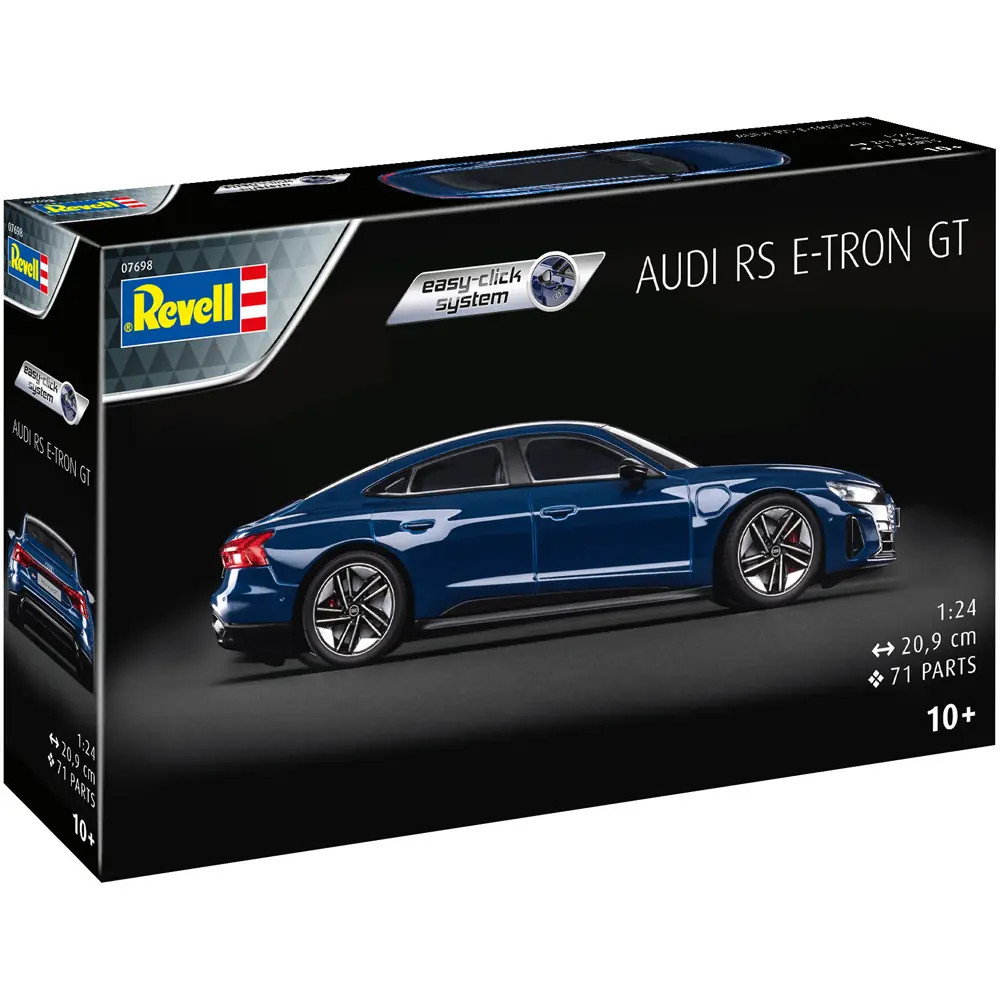 Revell Audi RS E Tron GT Sports Car Model Kit Scale 1:24 Easy Click Assembly