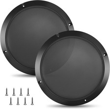 8'' Speaker Grill Cover 2 Packs 8 Inches Steel Mesh 8''(Black) 