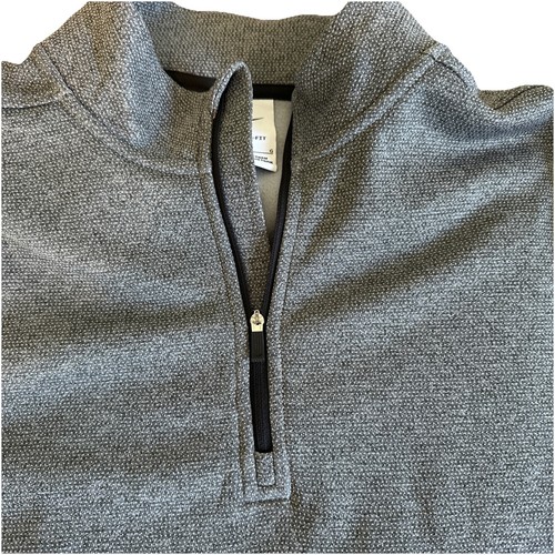 Nike Men's Therma-FIT Victory 1/4-Zip Golf Top DN1947-010 Gray Size L - Picture 3 of 6