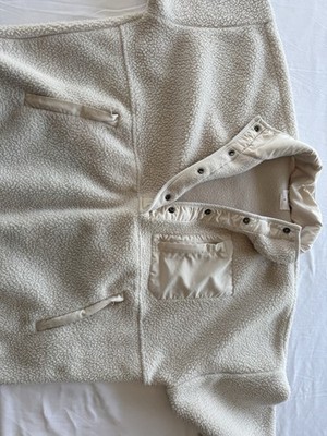 Wilo The Label Cozy Fleece Pullover, Oversized Boxy Fit, size large Jacket 