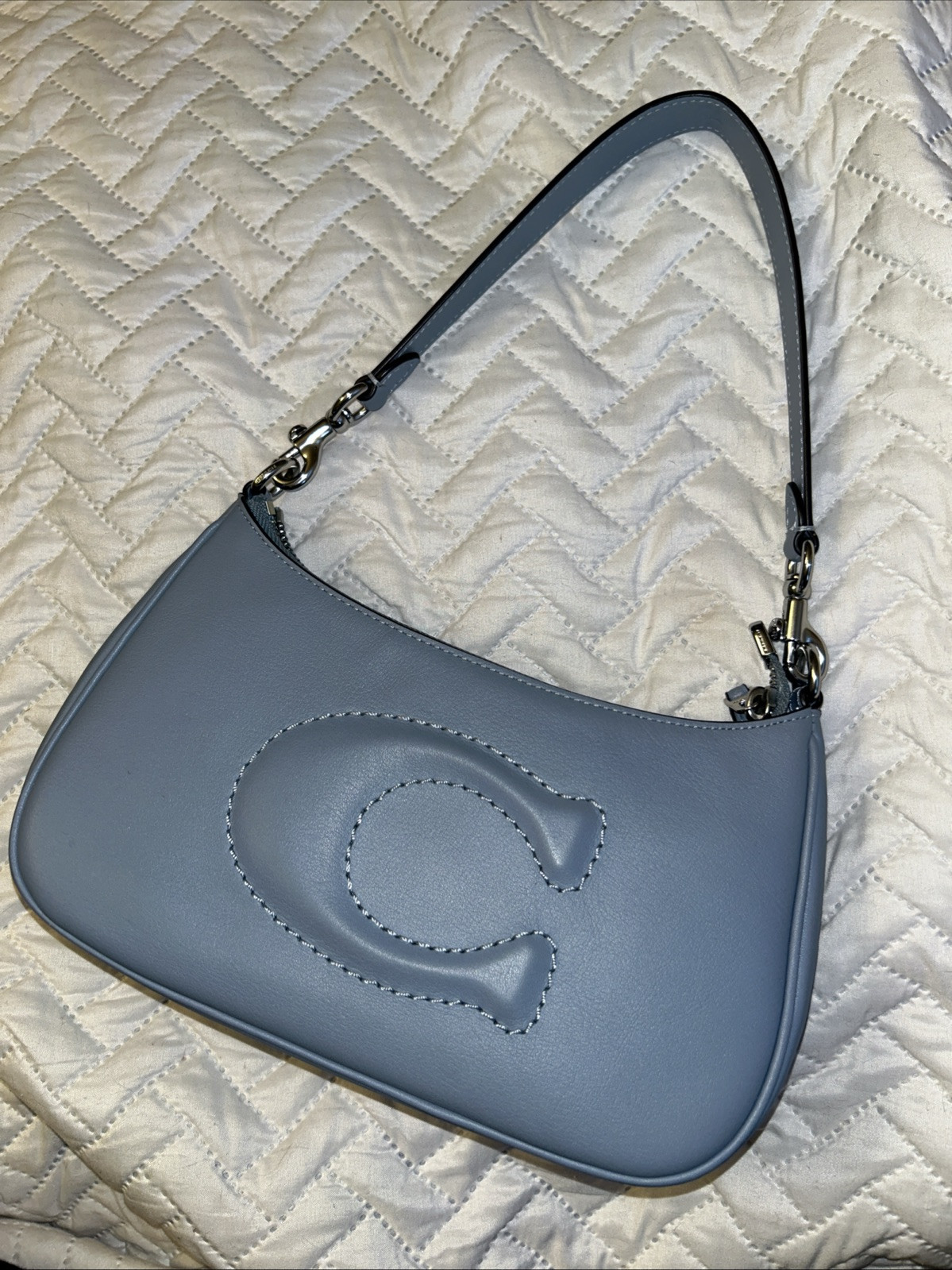 Coach Blue Leather Crossbody Bag