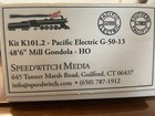 RARE HO Resin Speedwitch PE Southern Pacific SP G-50-13 Gondola Like Sunshine — photo 1