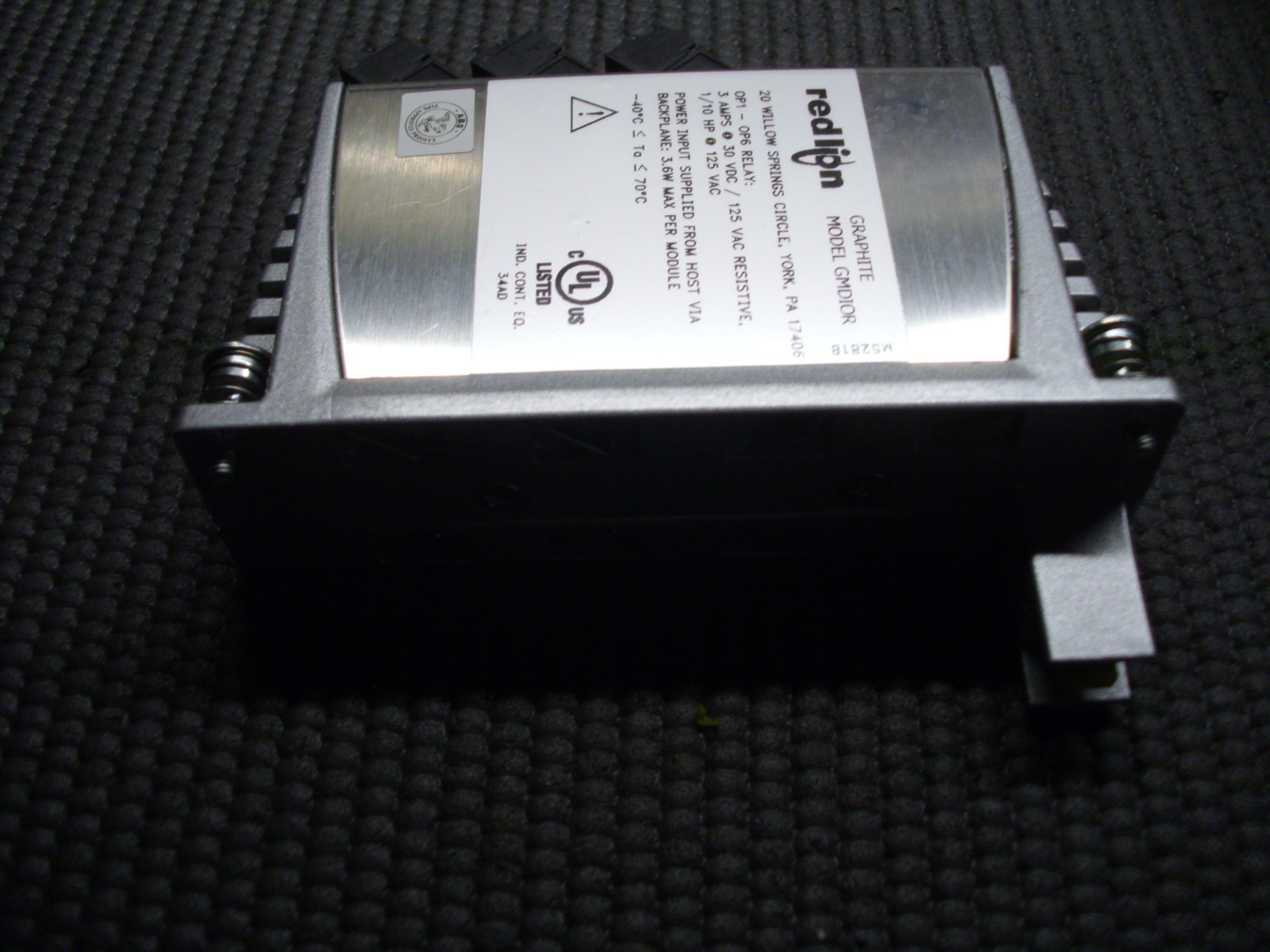 RED LION CONTROLS GMDIOR Graphite® Digital I/O Module, 8 Inputs, 6 Relay Outputs