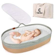 Moses Basket for Newborns   Baby Changing Basket with Waterproof Pad   Reinfo...