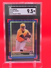 2025 Donruss Optic Paul Skenes Blue Velocity Prizm