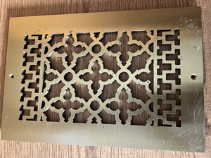 Reggio Registers 812 Floor Grille 8" x 12"- Brass