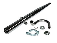 Set: Auspuff Chrom Komplett Set Simson SR50, SR80