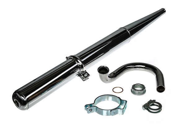 Set: Auspuff Chrom Komplett Set Simson SR50, SR80-image