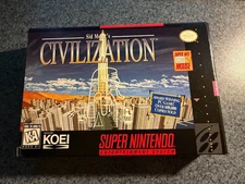 Sid Meier's Civilization Super Nintendo (SNES) CIB Complete Excellent