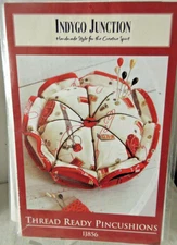 Indygo Junction THREAD READY PINCUSHIONS Pattern  #IJ856 4 Sizes S,M.L,XL