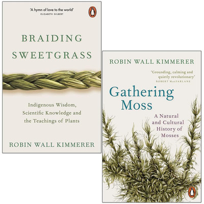 Gathering Moss, Braiding Sweetgrass 2 Books Collection Set by Robin Wall Kimmere