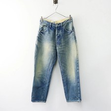 Mina Perhonen Tapered Denim Pants Blue Indigo Cotton Size 34 Used