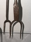 Civil War Era  Antique Hand Forged Iron Fireplace Hearth Flesh Cooking Forks — photo 6