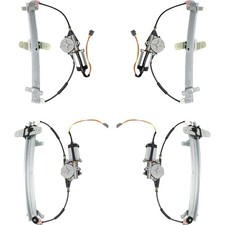 Power Window Regulator Set For 92-11 Mercury Grand Marquis Front And Rear Motor