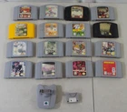Nintendo 64 N64 Video Game Lot Pokemon Stadium Mario Kart 64 Road Rash Star Fox