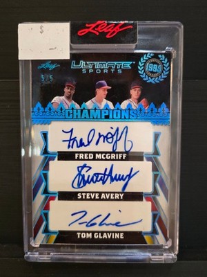 2024 Leaf Ultimate Sports	Fred McGriff / Steve Avery / Tom Glavine Holo Blue 5/5