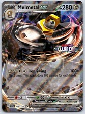 Pokemon Melmetal ex (Stellar Crown Stamped) 105/142 Holo NM