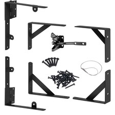 Gate Hardware Kit Anti Sag Corner Brace Brackets Hinges Latch For Wood Fence