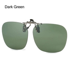 Clip-On Polarized Sunglasses Convenient Flip-Up Metal Clip Sun Glasses for Presc