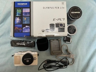 Olympus PEN Lite E-PL7 Double Zoom Lens Kit Used From Japan
