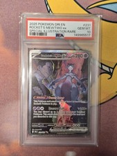 2025 POKEMON DRI SPECIAL ILLUSTRATION RARE #231 TEAM ROCKET'S MEWTWO EX PSA 10