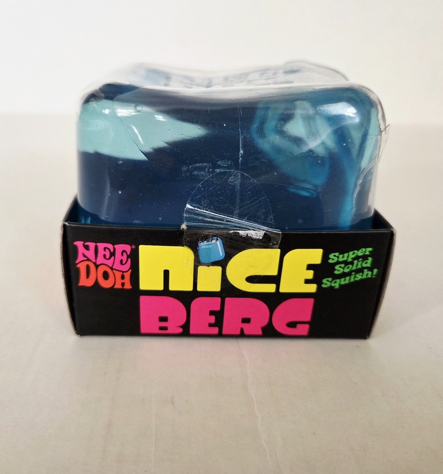NeeDoh Nice Berg Blue BROKEN PLASTIC SHELL XL Giant Nee Doh Niceberg ...