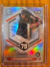 2026 Bowman Chrome✨Refractor Top 100 Prospects✨#BTP-79 Kayson Cunningham (RC) AZ