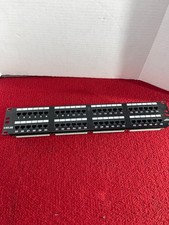 CAT 5e 48-PORT RACK-MOUNT PATCH PANEL Communication Circuit Accessory