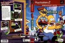 The Simpsons Hit Run Sony PlayStation 2 Art Insert Only Used Condition No Game